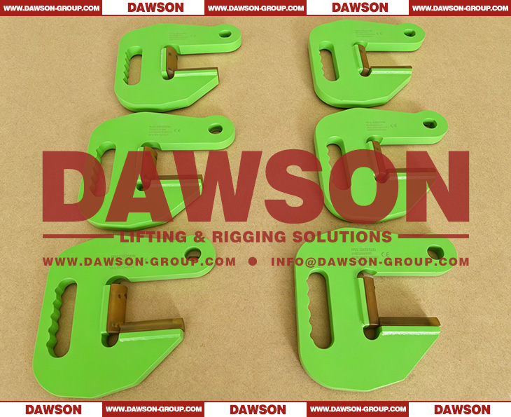 DS-PFH-PU Steel F Type Pipe Hook with PU Protection, Pipe Lifting Plate Clamp F Model for Horizontal Lifting and Transporting - Dawson Group Ltd. - China Manufacturer, Supplier, Factory
