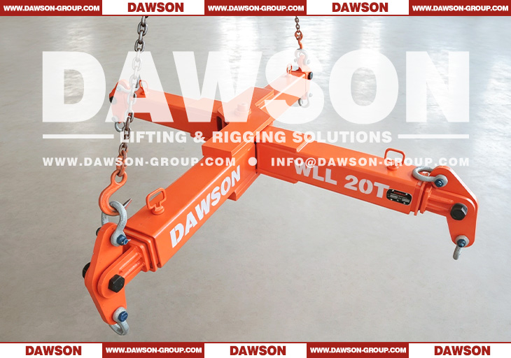 DS-ALB20T 20T Adjustable Lifting Beam, Cross Telescopic Lifting Spreader Bar (New R&D Product) - Dawson Group Ltd. - China Supplier Factory