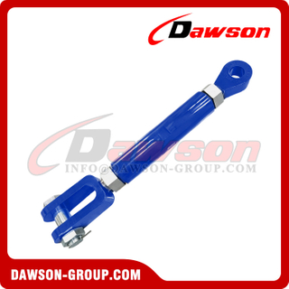 DAWSON® BLUESNAKE® HD Turnbuckle with Eye & Jaw Fork, Heavy Duty JE Type Screw Turnbuckle for Tightening and Lashing