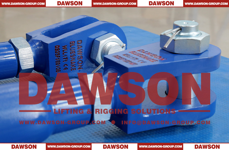 WLL 17T DAWSON&reg; BLUESNAKE&reg; HD Turnbuckle with Jaw Fork & Jaw Fork, Heavy Duty UU Type Lashing Screw Turnbuckle for Tightening - Dawson Group Ltd. - China Manufacturer
