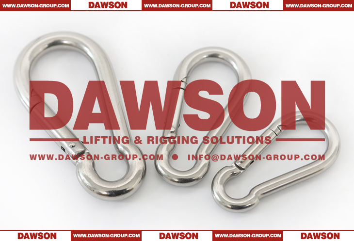 Stainless Steel Snap Hook DIN5299 Form C, DIN5299C AISI 304 AISI 316 Spring Carabiner - Dawson Group Ltd. - China Supplier, Manufacturer