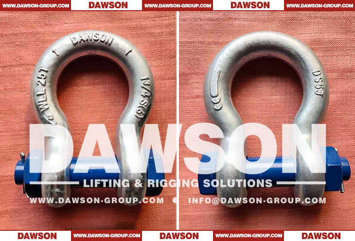 Dawson Brand Hot Dip Galvanized US Type DG2130 Bow Shackle with Safety Pin, S6 Bolt Type Anchor Shackle - Dawson Group Ltd. - China Manufacturer, Supplier, Factory