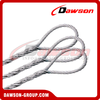 DAWSON High-Strength Spliced Steel Wire Rope Sling for Versatile Lifting