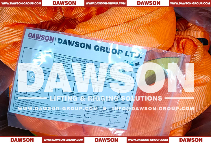WLL 40T Polyester Round Slings, 40000KG Heavy Duty Lifting Round Slings - Dawson Group Ltd. - China Supplier