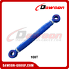 WLL 100T HD Turnbuckle with Jaw Fork & Jaw Fork / Eye & Eye / Eye and Jaw Fork, Heavy Duty UU / EE / JE Type Lashing Screw Turnbuckle for Tightening