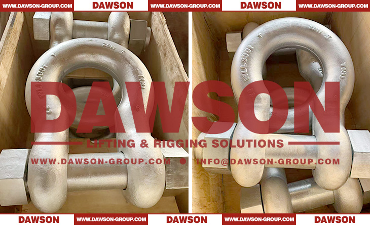 Grade T8 DG2140 Forged Alloy Steel Bow Shackle with Safety Pin, G8 Class Bolt Type Anchor Shackle - Dawson Group Ltd. - China Manufacturer, Supplier