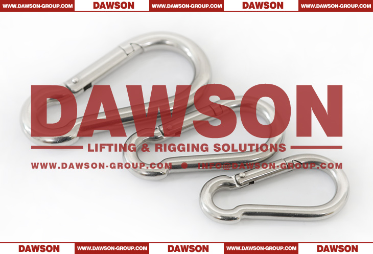 Stainless Steel Snap Hook DIN5299 Form C, DIN5299C AISI 304 AISI 316 Spring Carabiner - Dawson Group Ltd. - China Factory, Supplier, Manufacturer