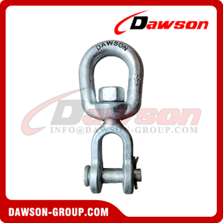 G403 Forged Galvanized Steel Jaw Fork Swivels Shackle