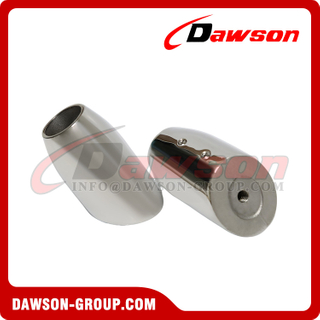 Highly Polished AISI 316 Stainless Steel Truncated / Tapered Cone Base for 25mm Tube/Rail/Pulpit/Pole, SS316 Stanchion Base, 60 Degree Truncated Cone Bases For Pulpits