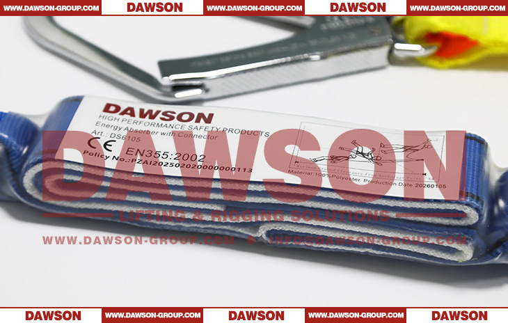 DS6105-1-BY Energy Absorbers Webbing Lanyards EN355 EN354, Fall Protection, Energy Absorbing Lanyards - Dawson Group Ltd. - China Manufacturer, Factory