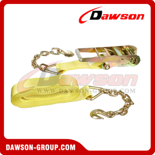 3 inch 27 feet Ratchet Strap With Chain Extension
