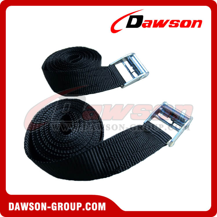 4.5 M X 38 Mm Tie Down Strap With Cam Lock Buckle 500 Kg Work Load, Yellow, 2 Pieces