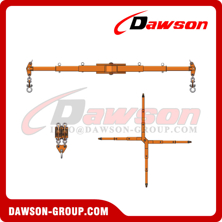 DS-ALB20T Adjustable Lifting Beam, Cross Telescopic Lifting Spreader Bar (New R&D Product)