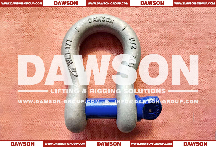 DG209 WLL 17T US Type Bow Shackle with Screw Pin, S6 High Strength Screw Pin Anchor Shackle - Dawson Group Ltd. - China Manufacturer, Supplier, Factory