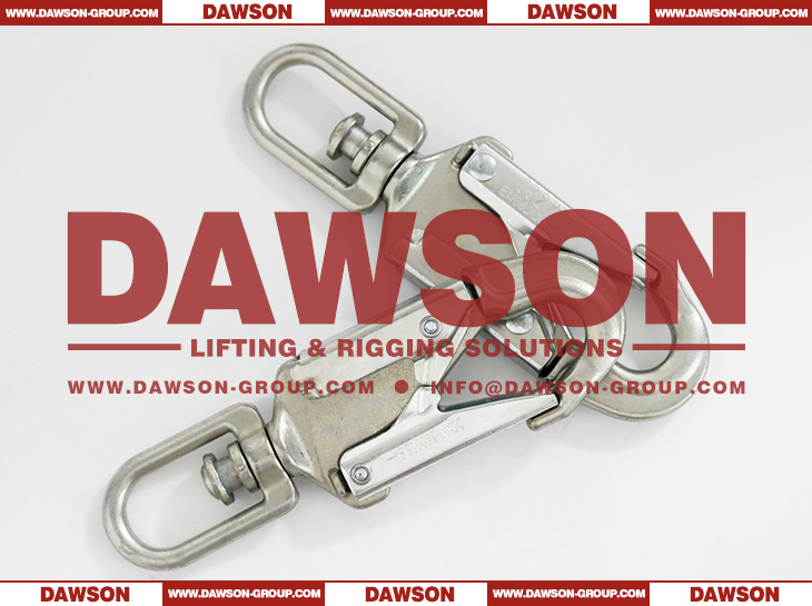 White Zinc-Plated Swivel Safety Hook for DSHW-AB Hand Worm Gear Winch with Wire Rope, Hand Winch - Dawson Group Ltd. - China Factory