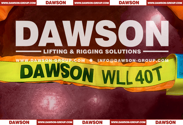 WLL 40T Polyester Round Slings, 40000KG Heavy Duty Lifting Round Slings - Dawson Group Ltd. - China Factory, Supplier