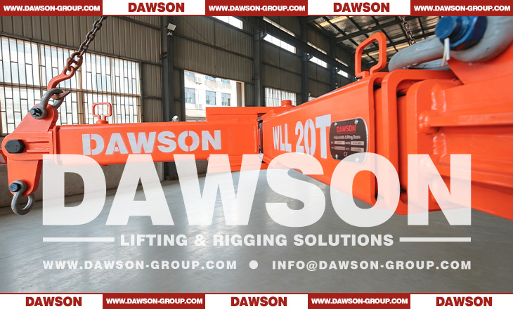 DS-ALB20T 20T Adjustable Lifting Beam, Cross Telescopic Lifting Spreader Bar (New R&D Product) - Dawson Group Ltd. - China Supplier