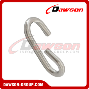 DS-SS-WD Stainless Steel 304 WD Chain Hook, Steel Wire Composite Rope Climbing Net Stainless Steel S-buckle Climbing Net Connection Parts