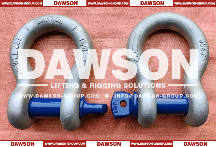 WLL 25T US Type Drop Forged Steel Screw Pin Anchor Shackle - Dawson Group Ltd. - China Manufacturer, Supplier, Factory