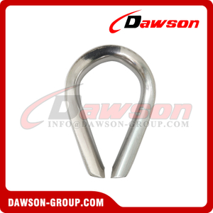 Stainless Steel European Commercial Thimble for Rigging Hardware, SS304 SS316 Commercial Wire Rope Thimbles