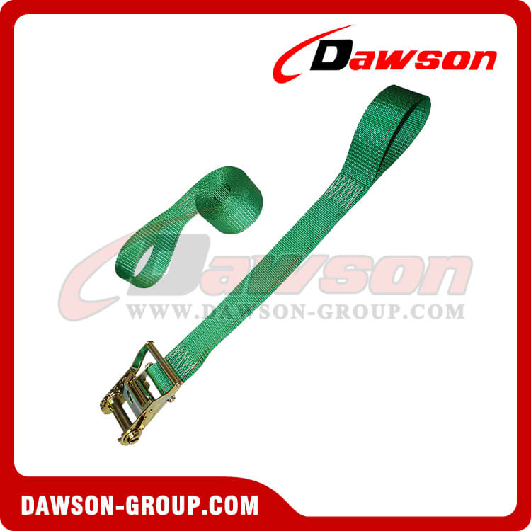 2 inch Ratchet Strap with Slip Hook Assembly, 2'' Polyester Tie Down
