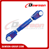 WLL 100T HD Turnbuckle with Jaw Fork & Jaw Fork / Eye & Eye / Eye and Jaw Fork, Heavy Duty UU / EE / JE Type Lashing Screw Turnbuckle for Tightening