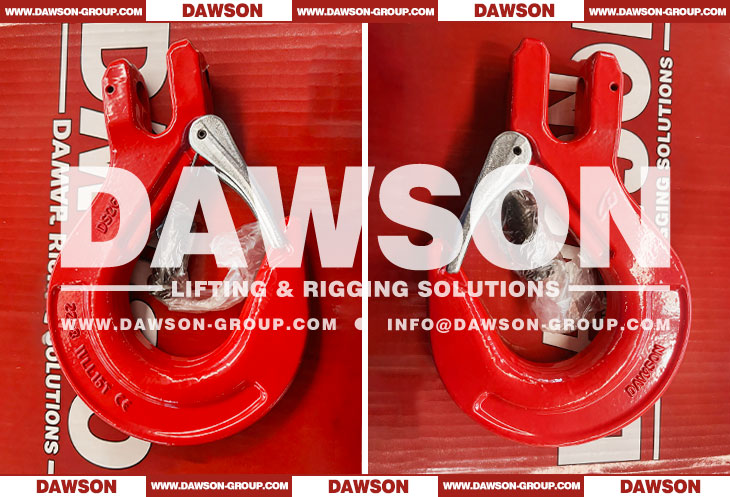DS012 G80 22MM Clevis Sling Hook with Cast Latch for Crane Lifting Chain Slings - Dawson Group Ltd. - China Manufacturer, Supplier, Factory