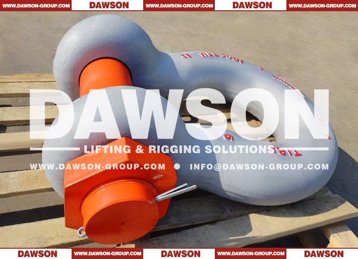 DAWSON&reg; ORANGEPIN&reg; Grade T8 DG2140 Forged Alloy Steel Bow Shackle with Safety Pin, G8 Class Bolt Type Anchor Shackle - Dawson Group Ltd. - China Manufacturer, Factory
