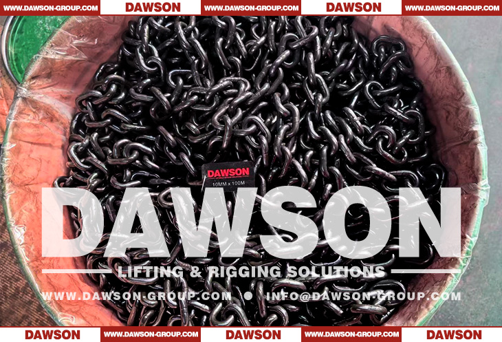 10MM EN818-2 Grade 80 Alloy Lifting Chain, G80 Lifting Chain, Grade 80 Short Link Chain for Chain Slings - Dawson Group Ltd. - China Manufacturer, Supplier, Factory