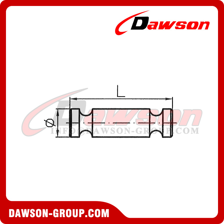 Load Pin forDS1004 G100 Forged Clevis Sling Hook with Safety Latch, Forged Clevis Slip Hook - Dawson Group Ltd. - China Manufacturer, Supplier, Factory