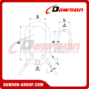 DS1078 G100 Master Link Assembly for Chain Slings & Wire Rope Lifting Slings