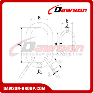 DS1078 G100 Master Link Assembly for Chain Slings & Wire Rope Lifting Slings