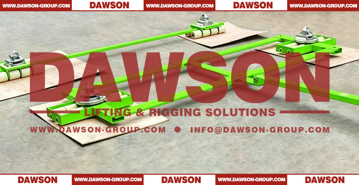 DAWSON Container Load and Moving Skates with Rollers, Container Transport Roller Skates, ISO Container Dollies - Dawson Group Ltd. - China Factory