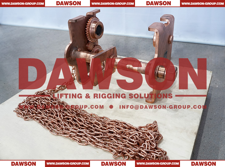 EX-proof Manual Geared Trolley, Non-Sparking Geared Trolley Clamp, Manual Hand Monorail Car - Dawson Group Ltd. - China Factory
