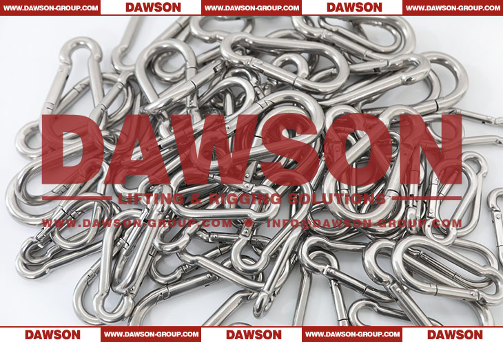 Stainless Steel Snap Hook DIN5299 Form C, DIN5299C AISI 304 AISI 316 Spring Carabiner - Dawson Group Ltd. - China Supplier