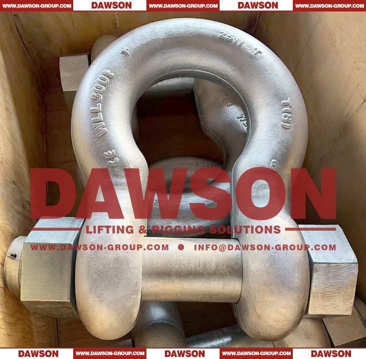 Grade T8 DG2140 Forged Alloy Steel Bow Shackle with Safety Pin, G8 Class Bolt Type Anchor Shackle - Dawson Group Ltd. - China Manufacturer, Supplier, Factory