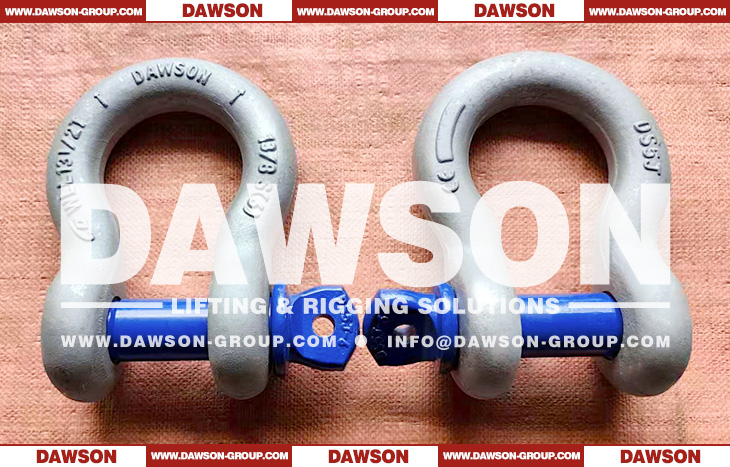 DG209 WLL 13.5T US Type Bow Shackle with Screw Pin, S6 High Strength Screw Pin Anchor Shackle - Dawson Group Ltd. - China Manufacturer, Supplier, Factory