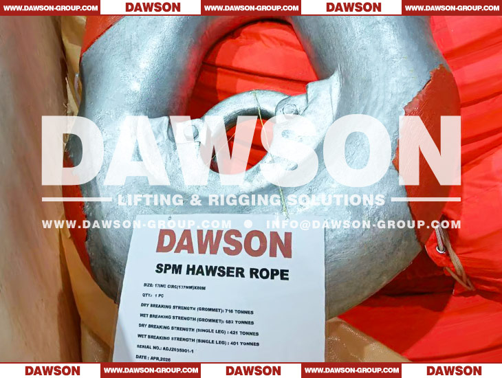 DAWSON SPM Ropes, Double Braided Nylon Rope, SPM Single Hawser, SPM Hawser Grommet, Single Point Mooring Rope - Dawson Group Ltd. - China Manufacturer, Supplier