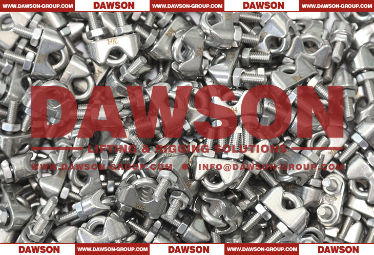 Stainless Steel DIN 741 Wire Rope Clips, SS304 SS316 Wire Rope Clamps - Dawson Group Ltd. - China Factory, Supplier, Manufacturer