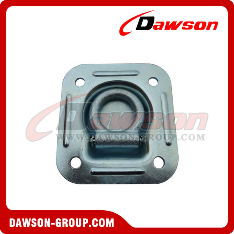 PPE-2 BS 2720kgs/6000lbs 2" Rectangle Floor Pan Fitting Round Hole, Anchoring Fitting Single
